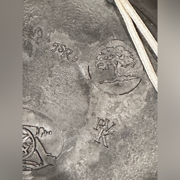 Great American Revolution 1776 Vintage Plate Solid Pewter & Porcelain inlay - Picture 7 of 10